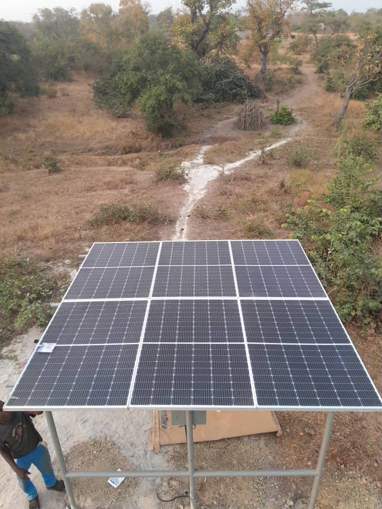 Ground-mounted solar installation
