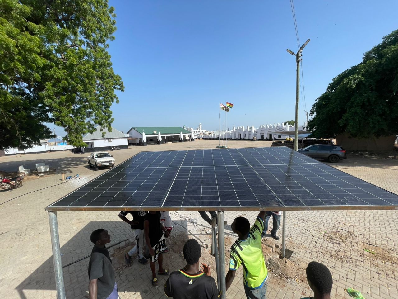 Solar panels at Wa Naa's Palace